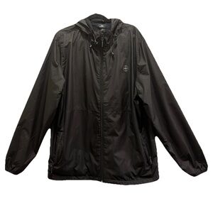 O'Neill Men's Black Lightweight Hooded Beach Outdoor Windbreaker